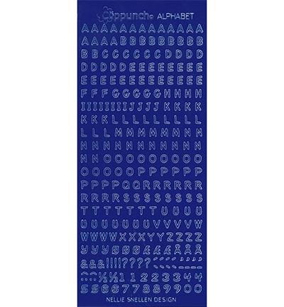 2232 - Nellies Choice - Alphabet stickers dark blue