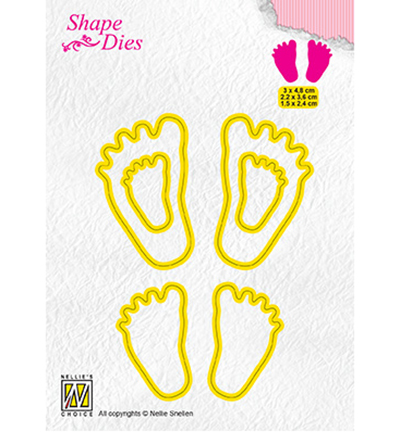 SD166 - Nellies Choice - 3x Baby feet