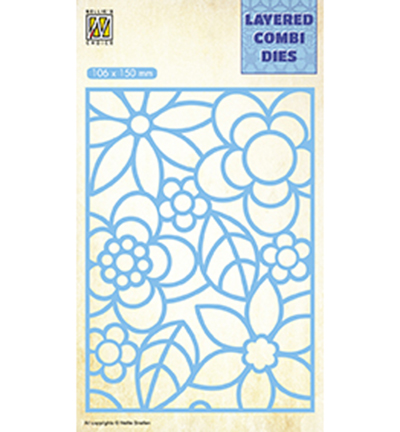 LCDB001 - Nellies Choice - Rectangle Flowers-2 Layer-A