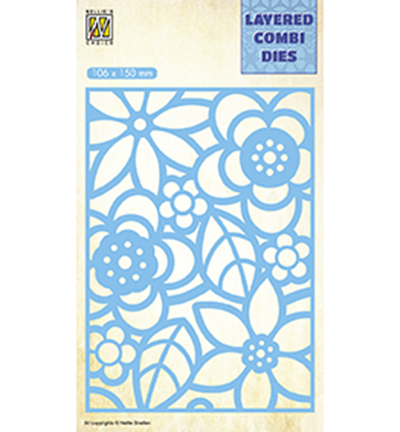 LCDB002 - Nellies Choice - Rectangle Flowers-2 Layer-B