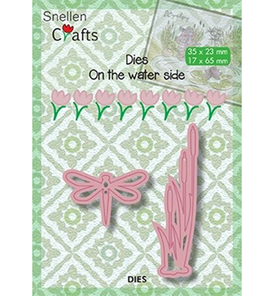 SNCD003 - Nellies Choice - On the waterside: dragonfly and bulrushes