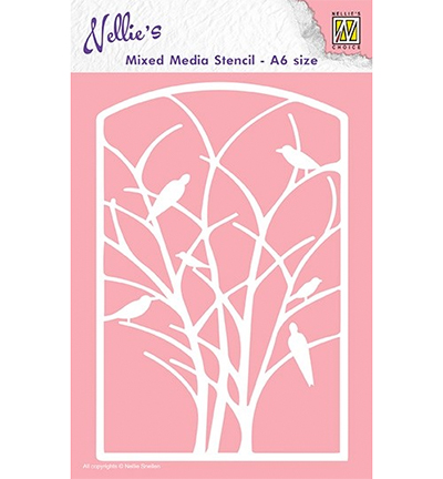 MMSA6-003 - Nellies Choice - Frame with birds in tree