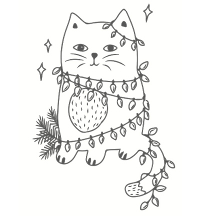 MB0041 - Colop - Christmas cat