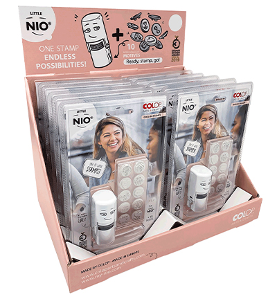 NIL011_display - Nio - Little NIO Display (pink),  English stamps