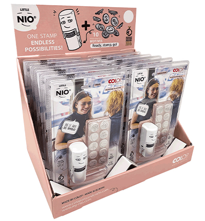 NIL012_display - Nio - Little NIO Display (pink),  French stamps