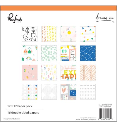 PFRC100117 - Pinkfresh - Set papier double face 32 pages