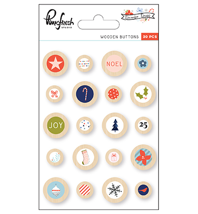 PFRC500617 - Pinkfresh - Wooden buttons