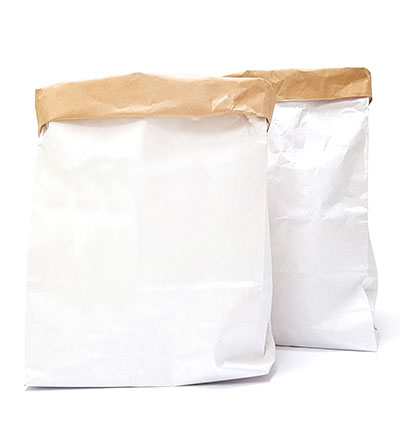 82106 - Papicolor - (2) Medium Paperbags blanc
