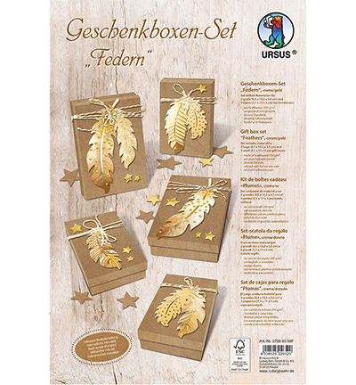 27930099 - Ursus - Gift Box Set, Feathers, cream/gold