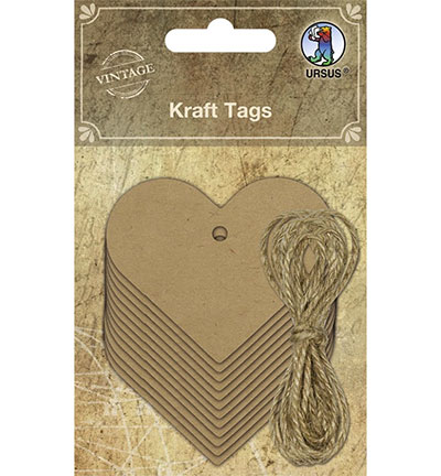 40640004 - Ursus - Kraft Tags, tags and yarn