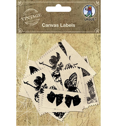 40690002 - Ursus - Canvas Label, assorted in different designs