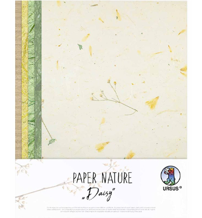 61620002 - Ursus - Papier Nature, Daisy, 11 feuilles 23x33cm