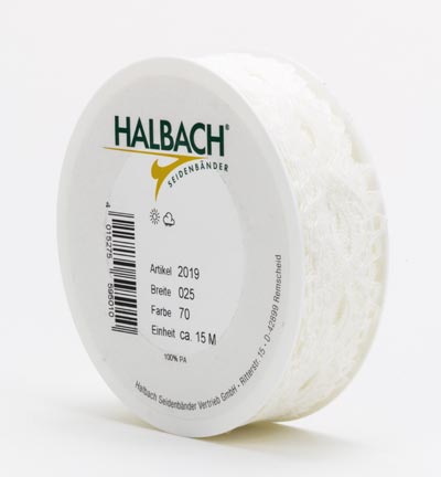 2019-025-70-15 - Halbach - Creme 25mm x 15mtr
