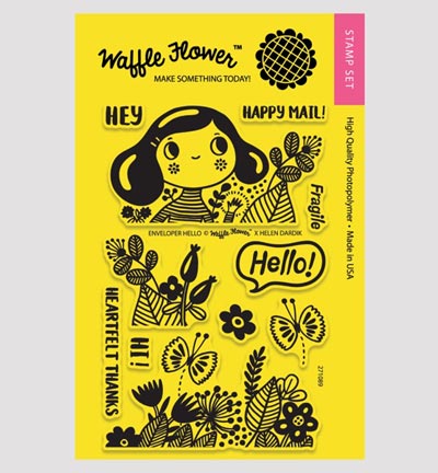271089 - Waffle Flower - Enveloper Hello