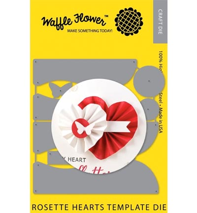 310030 - Waffle Flower - Template - Rosette Hearts
