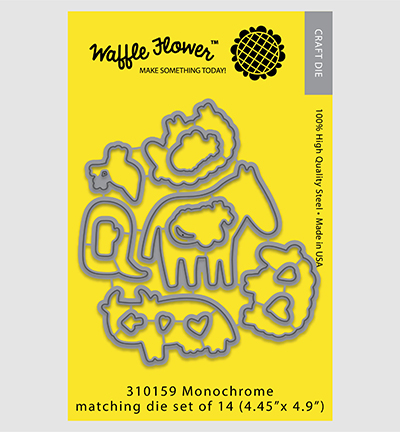 310159 - Waffle Flower - Monochrome