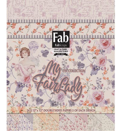 PP94 001 - FabScraps - Paper pads (24pcs, 3 pages of each design)
