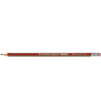 FC-112100 - Faber Castell - Potlood FC Dessin 2001 HB met gum