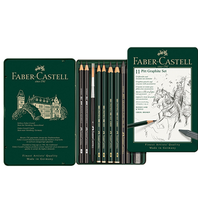 FC-112972 - Faber Castell - Pitt Graphite Set 11er Metalletui