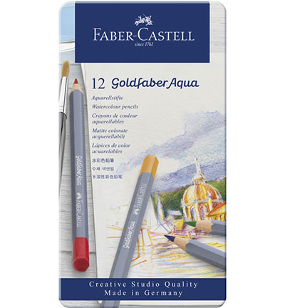 FC-114612 - Faber Castell - Crayons aquarelle FC Goldfaber boite métal