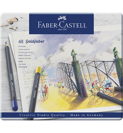 FC-114748 - Faber Castell - Crayons couleur FC Goldfaber boite métal