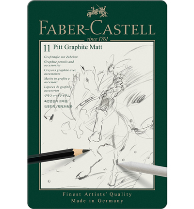 FC-115220 - Faber Castell - Graphite Pencil FC Pitt Matte Pencil Case Set
