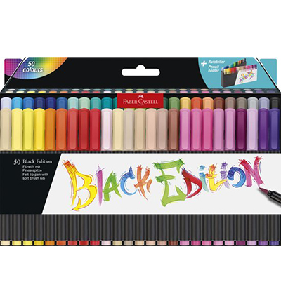FC-116454 - Faber Castell - Brushpen FC Black Edition assorti