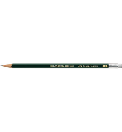FC-119200 - Faber Castell - Potlood FC 9000 HB met gum