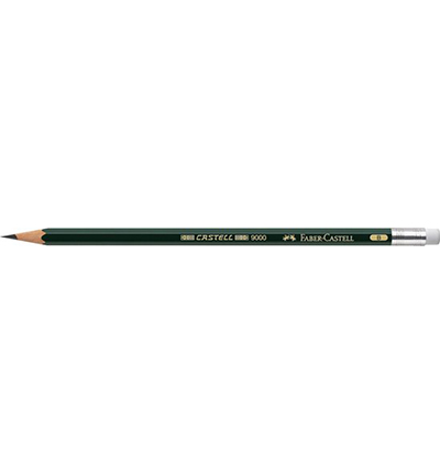 FC-119201 - Faber Castell - Potlood FC 9000 B met gum