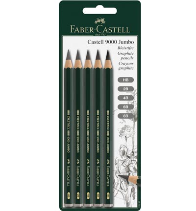 FC-119397 - Faber Castell - Pencil Jumbo 5 pcs. : HB-2B-4B-6B-8B