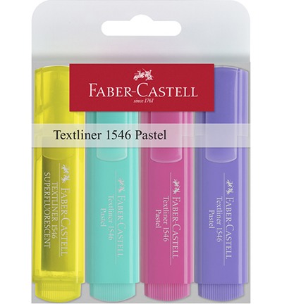 FC-154610 - Faber Castell - Textmarker Pastell Etui sortiert