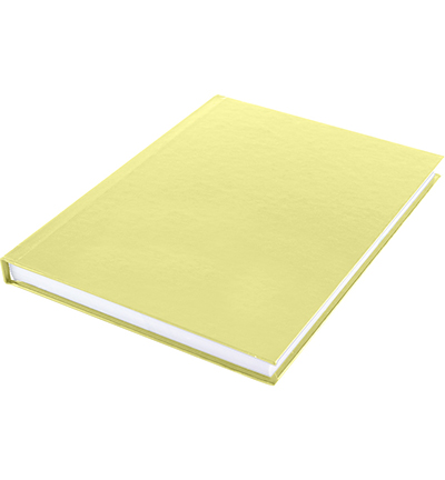 K-5351 - Kangaro - Dummyboek, blanco hard cover, geel pastel