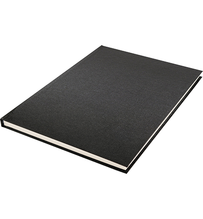 K-5305 - Kangaro - Dummyboek, blanco, zwart linnen kaft