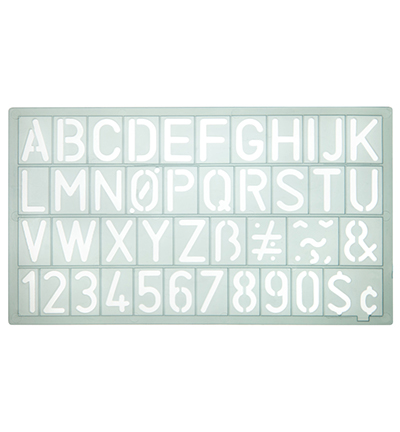 AC-E10620 - Westcott - Sjabloon cijfers en letters, transparant sjabloon.