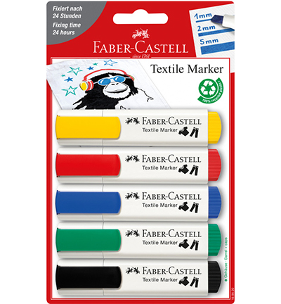 FC-159520 - Faber Castell - Marqueurs textile Faber-Castell
