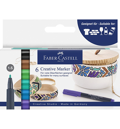 FC-160708 - Faber Castell - Marker FC Creatief Fairy Forest set 6st.