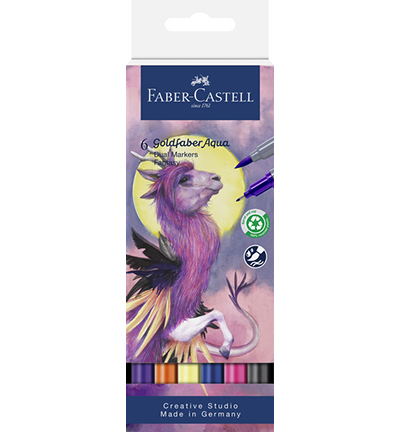 FC-164526 - Faber Castell - Goldfaber Aqua Dual Marker 6er Etui Fantasy