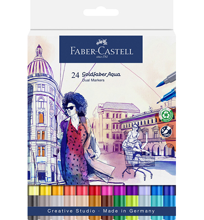 FC-164624 - Faber Castell - Aqua Dual Marker wallet of 24