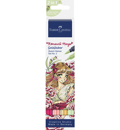 FC-164722 - Faber Castell - Sketchmarker FC Goldfaber Romantic Manga Collection