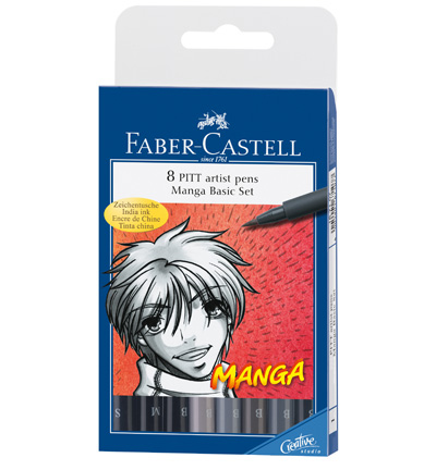 FC-167107 - Faber Castell - Manga 8-delig etui Basic
