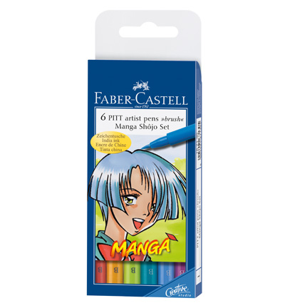 FC-167130 - Faber Castell - Manga 6-Pièces étui Shojo
