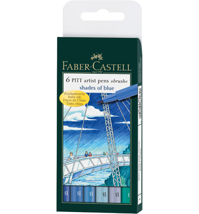 FC-167164 - Faber Castell - 6 piece case Shades of Grey