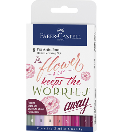 FC-267124 - Faber Castell - Tuschestift Pitt Artist Pen Handlettering 8er Etui