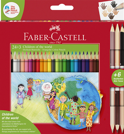 FC-201745 - Faber Castell - Colouring pencil FC Triangular Cardboard kitnnen etui