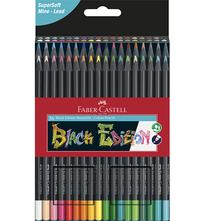 FC-116436 - Faber Castell - Crayons de couleur FC Black Ed. boite en carton