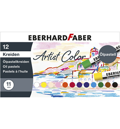 EF-522012 - Eberhard Faber - Oliepastelkrijt doos assorti