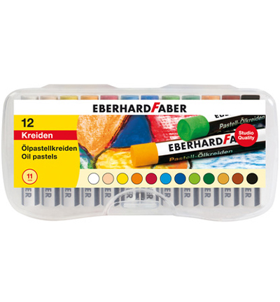 EF-522013 - Eberhard Faber - Oliepastelkrijt doos assorti