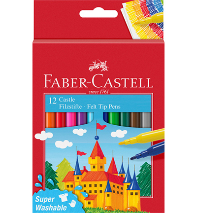 FC-554201 - Faber Castell - Colored markers FC cardboard pencil case assorted