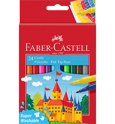 FC-554202 - Faber Castell - Colored markers FC cardboard pencil case assorted