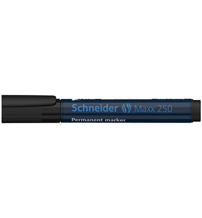 S-125001 - Schneider - Marker Maxx 250 permanent, beitel punt zwart